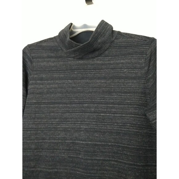 Duluth Trading Post Grey Mock Neck Tunic Pock Thumbholes Top. Size M - Picture 2 of 12